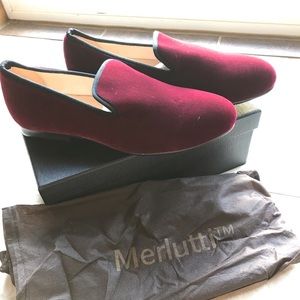Merlutti burgundy loafers